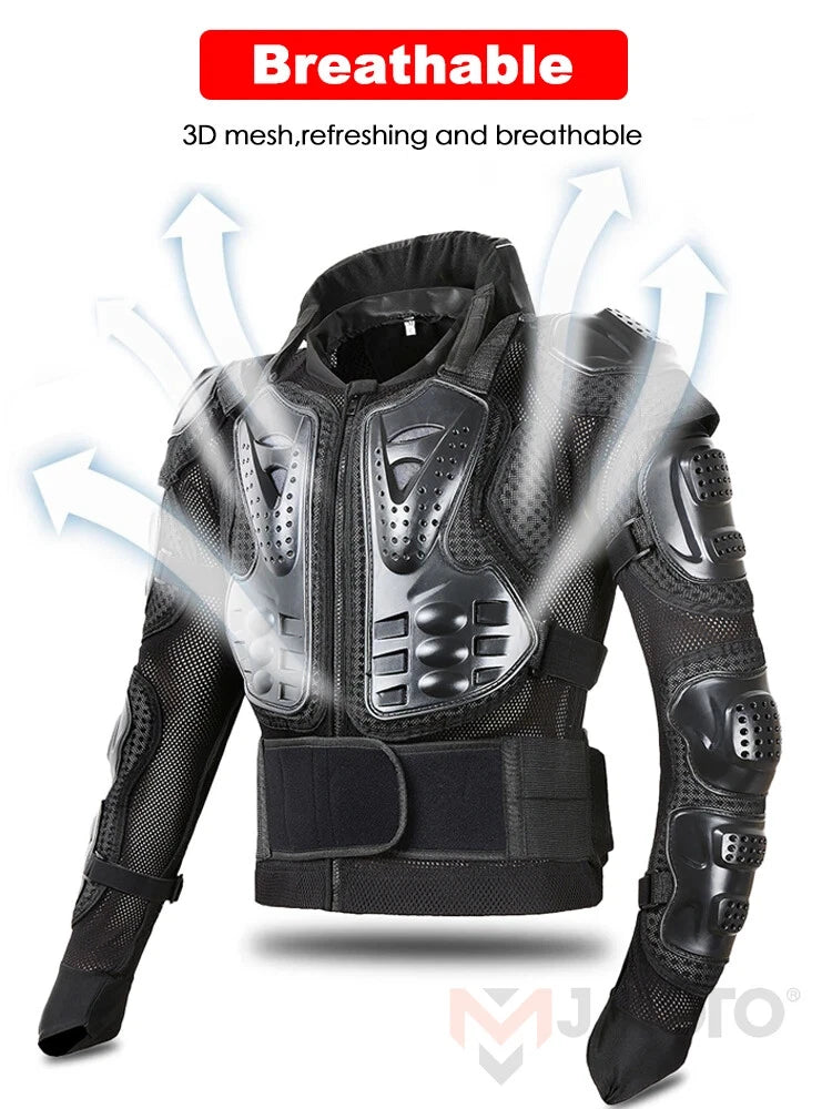 Vemar Full Body Armor Motorcycle Jacket Chest Back Protector Moto Body Armor Guard Motocross Racing Armor Jacket Cycling MX Coat