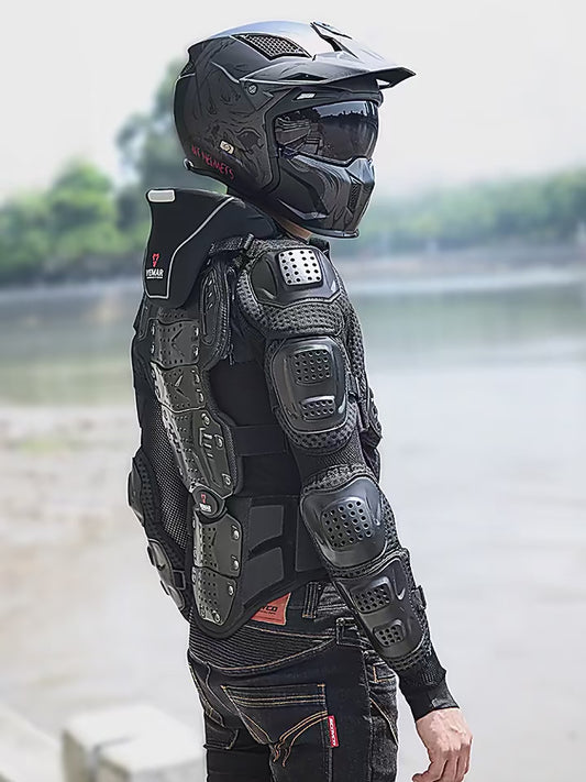 Vemar Full Body Armor Motorcycle Jacket Chest Back Protector Moto Body Armor Guard Motocross Racing Armor Jacket Cycling MX Coat